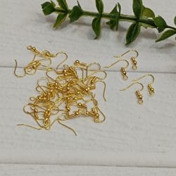 گوشوار عصایی غیر استیل طلایی